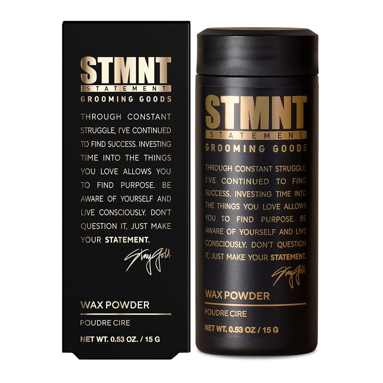 STMNT Grooming Goods Wax Powder, Added Grip and Volume, 0.53 Oz