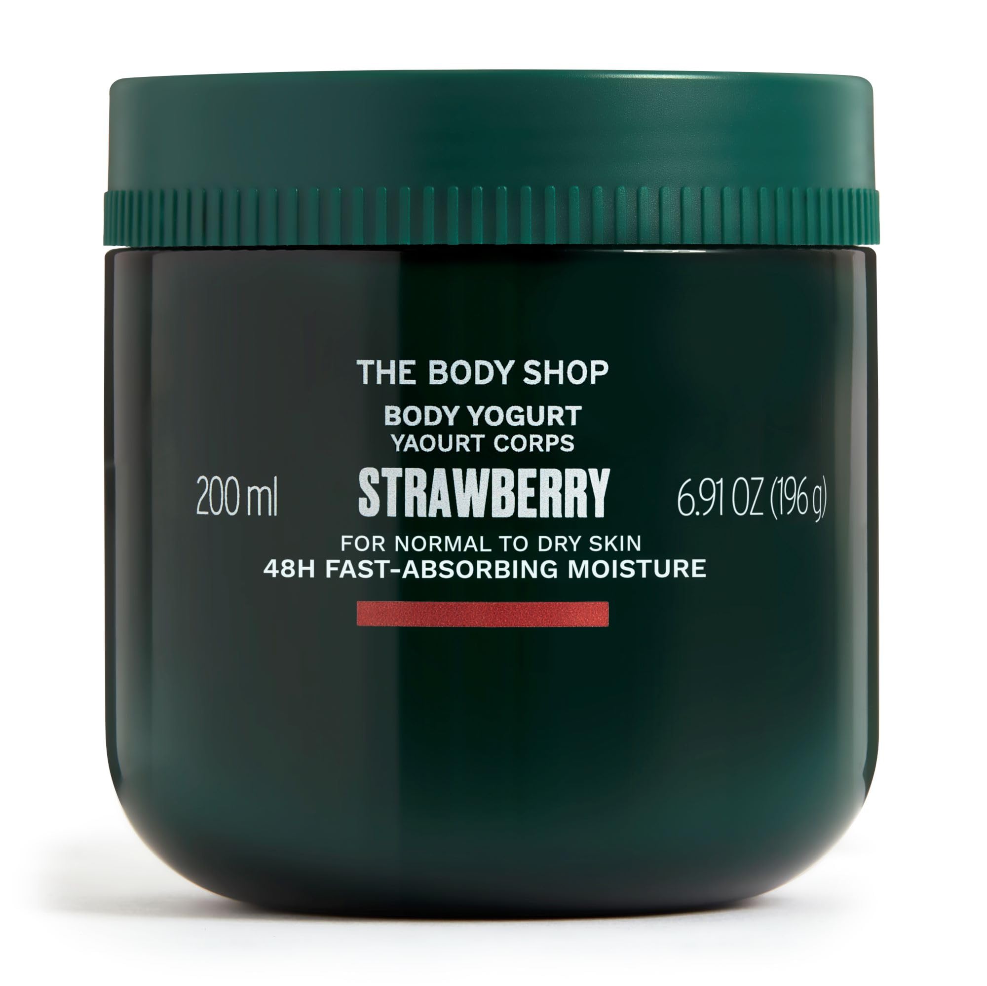 The Body Shop Strawberry Body Yogurt, 48hr Moisturizer, 100% Vegan, 6.91 Fl.Oz