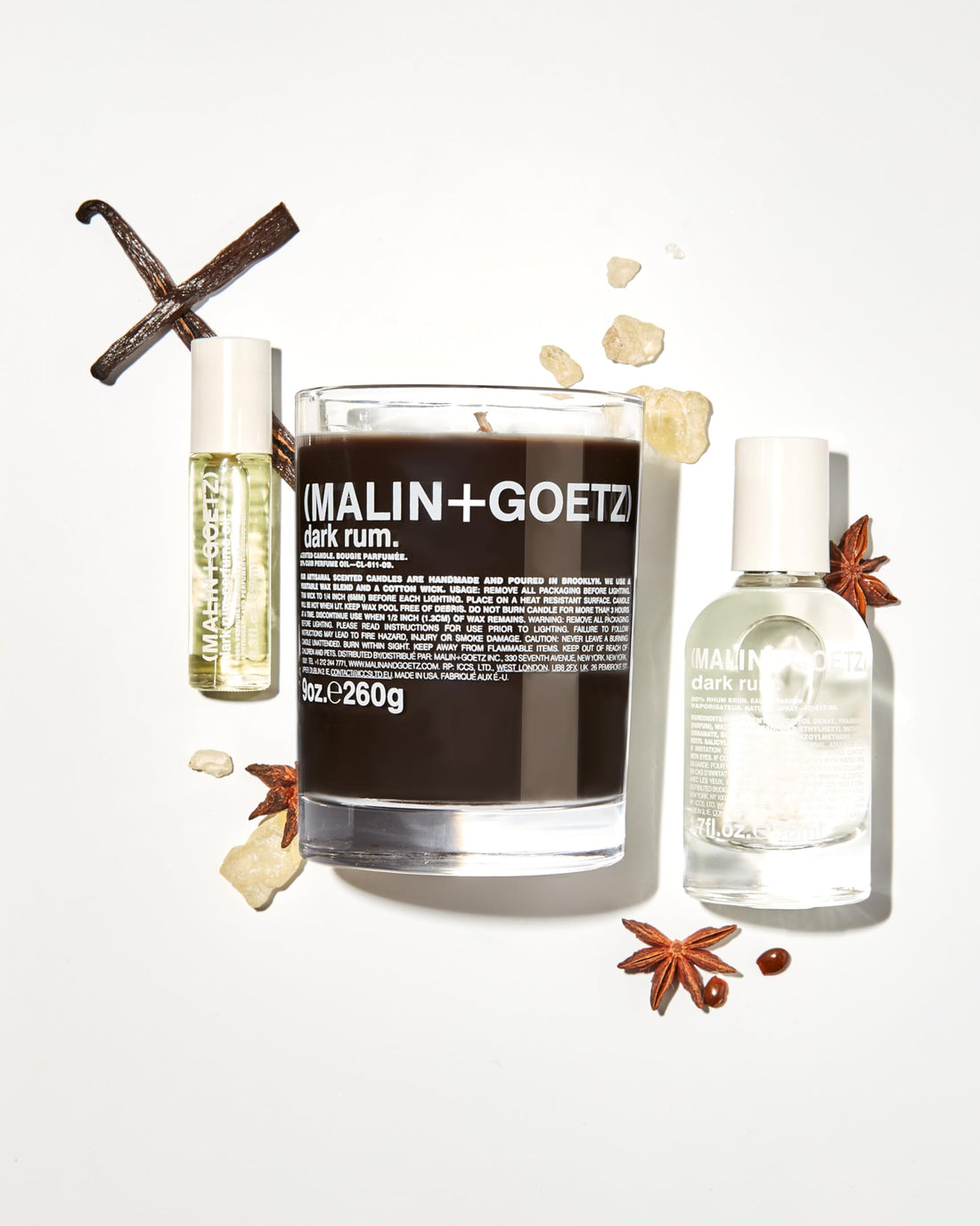 Malin + Goetz Dark Rum Candle ââ‚¬â€œ Dark & Spicy Aroma Fragrance Scent, Natural Wax Blend, Traditional Bay Rum Inspired, Vegan & Cruelty Free, Cotton Wick, Lasts 60 HoursÃ‚Â