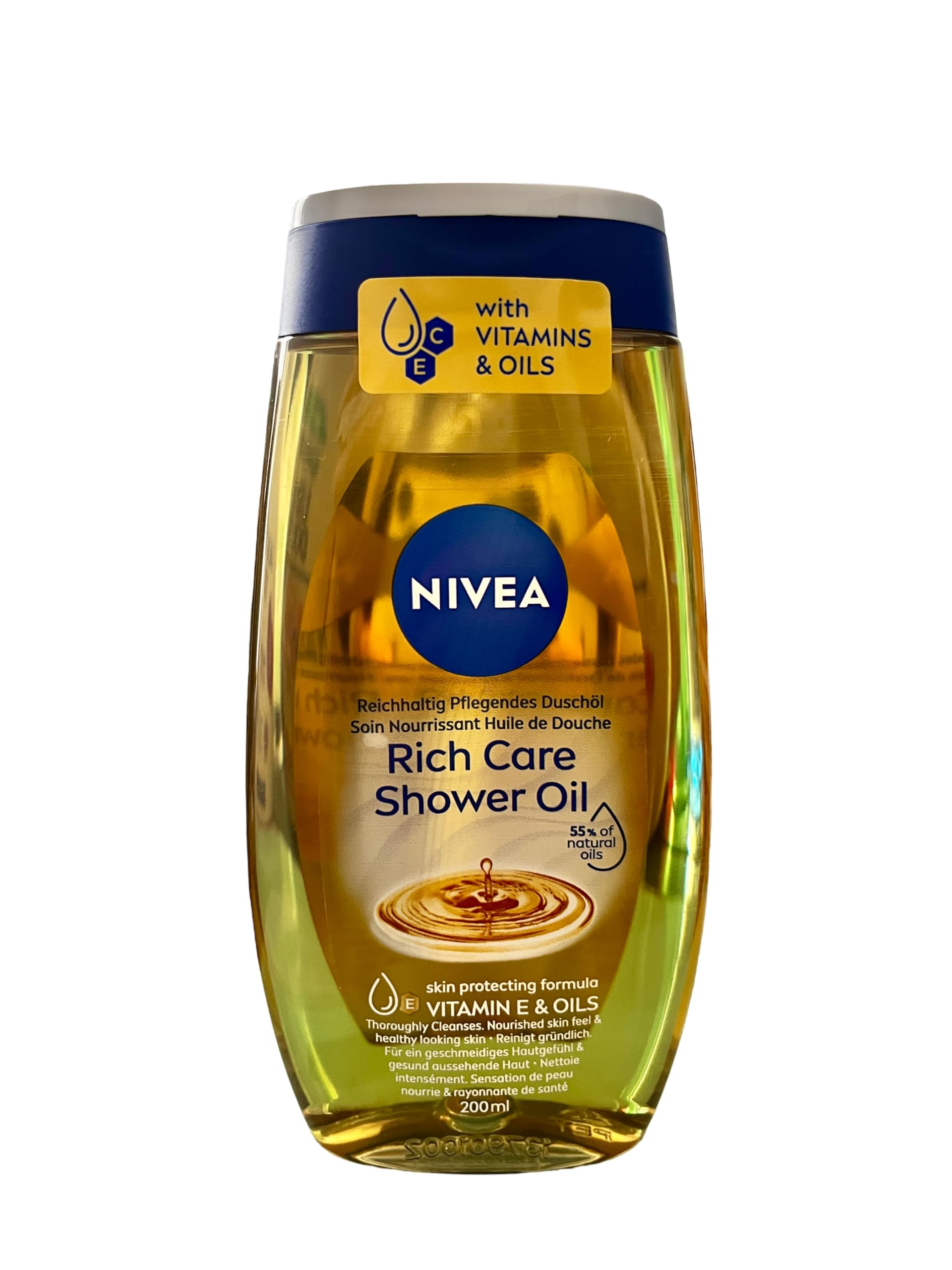 Nivea Shower Oil Natural Caring 200ml for Dry skin