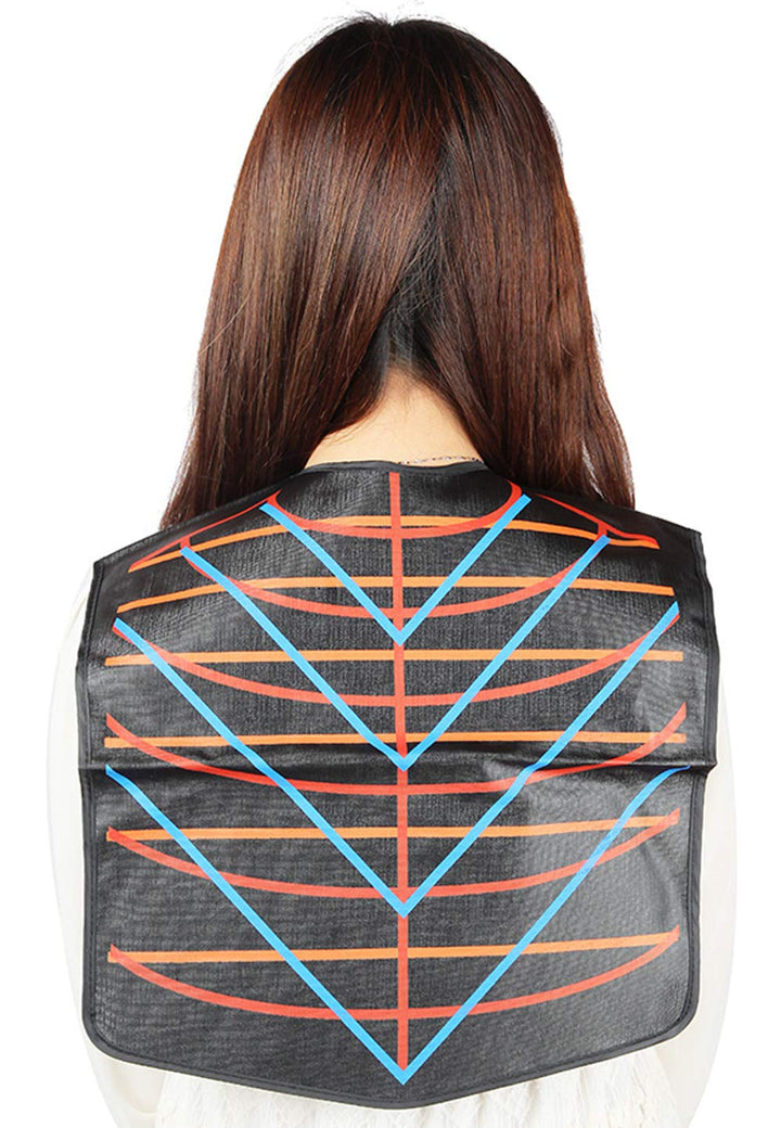 Salon Barbers Cutting Collar, Magnetic Waterproof Colouring Cape-black Color