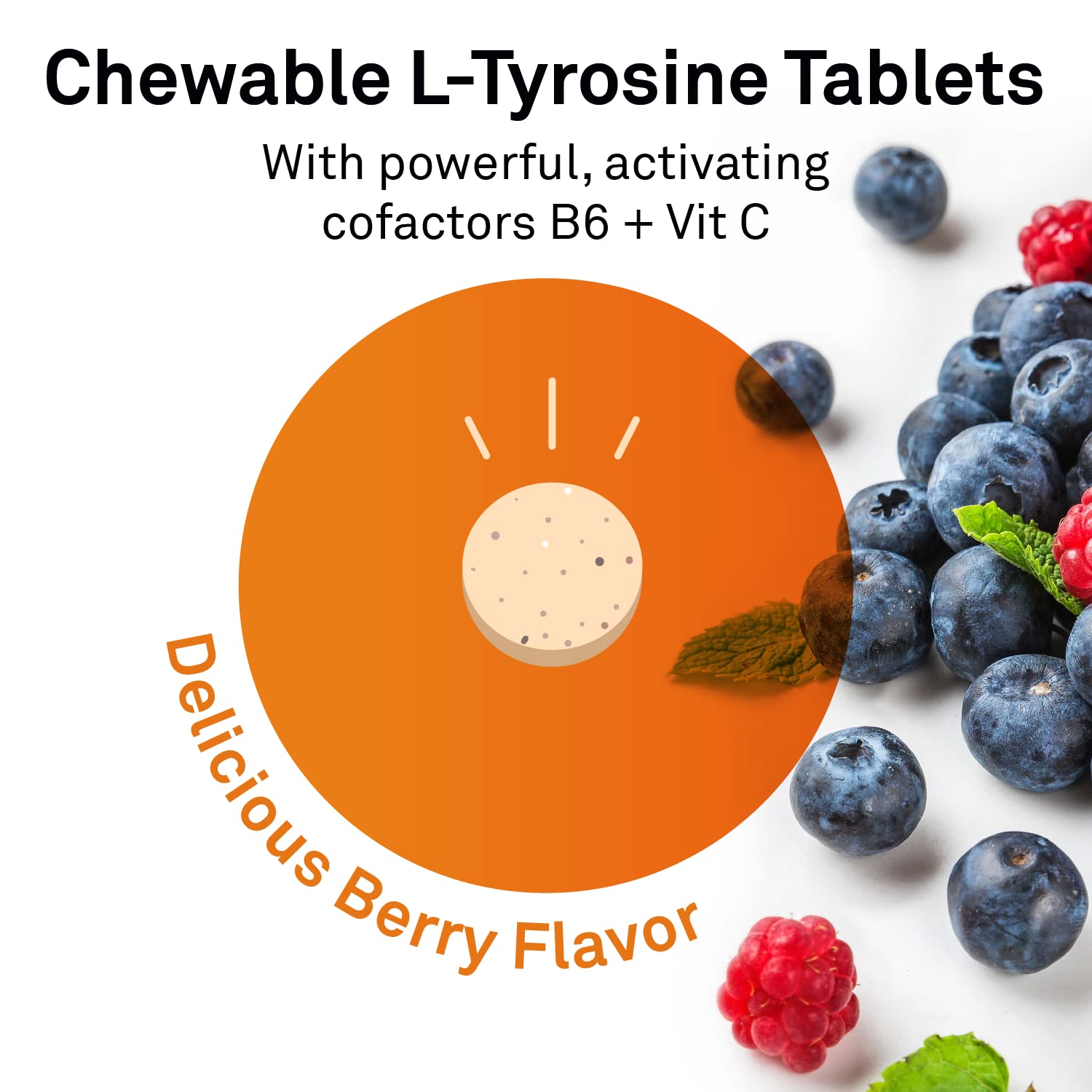 NeuroScience Brain Energy & Focus Supplement for Adults, Teens & Children - AttenTrex - Support Brain Health & Optimal Attention - Tackle Assignments & To-Do Lists - Berry Flavor (60 Chewable Tablets)