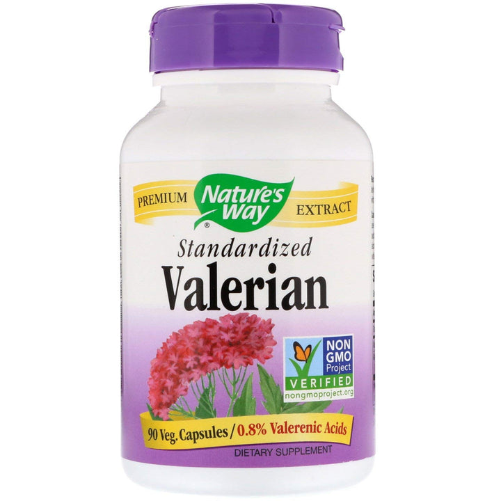 Nature's Way Valerian Premium Extract, Supports Restful Sleep*, 220 mg of valerian extract per 2-capsule Serving, Non-GMO Project Verified, Herbal Supplements, Vegan, 90 Capsules (Packaging May Vary)