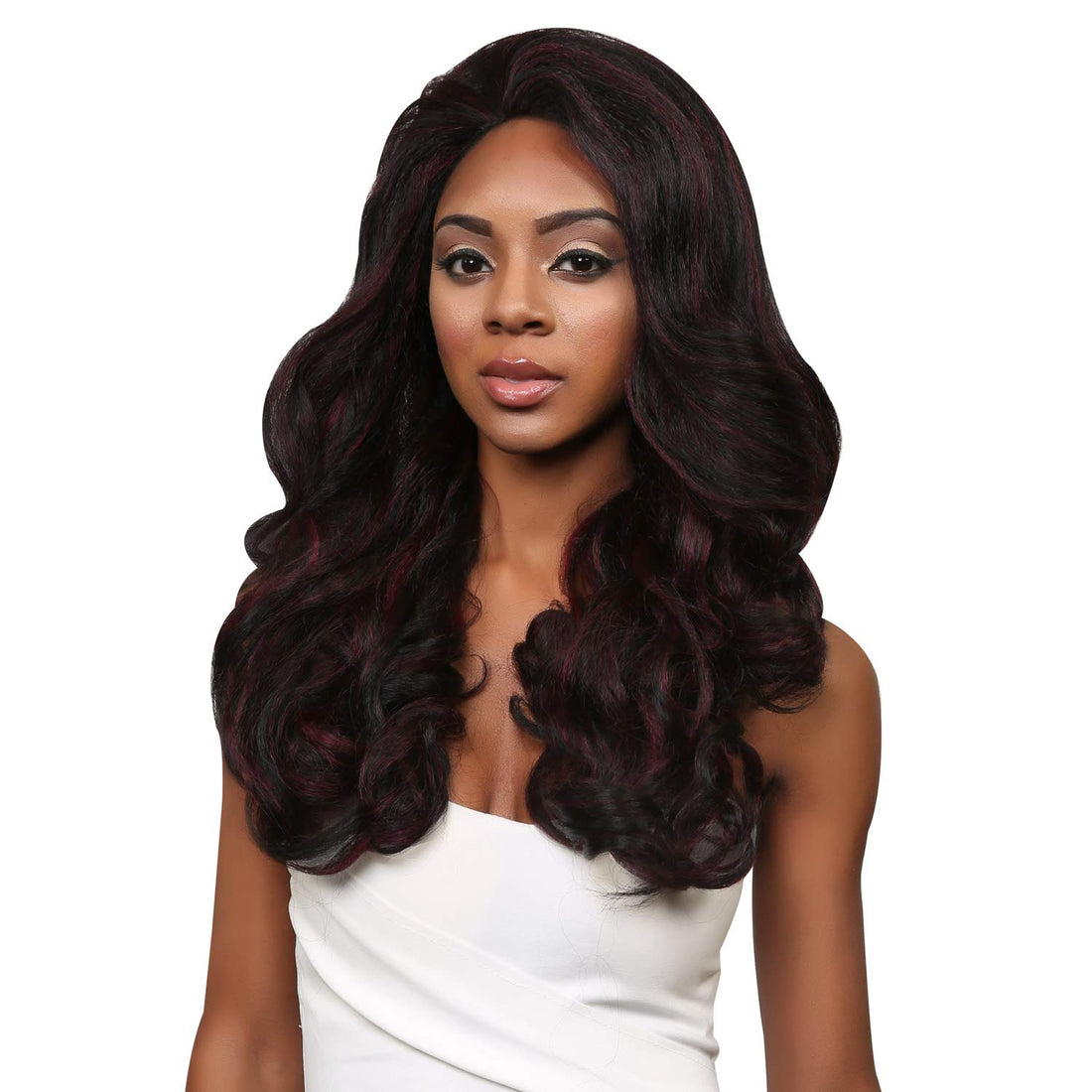 Long , DR30 : Outre Synthetic Hair Half Wig Quick Weave Stunna (DR30)