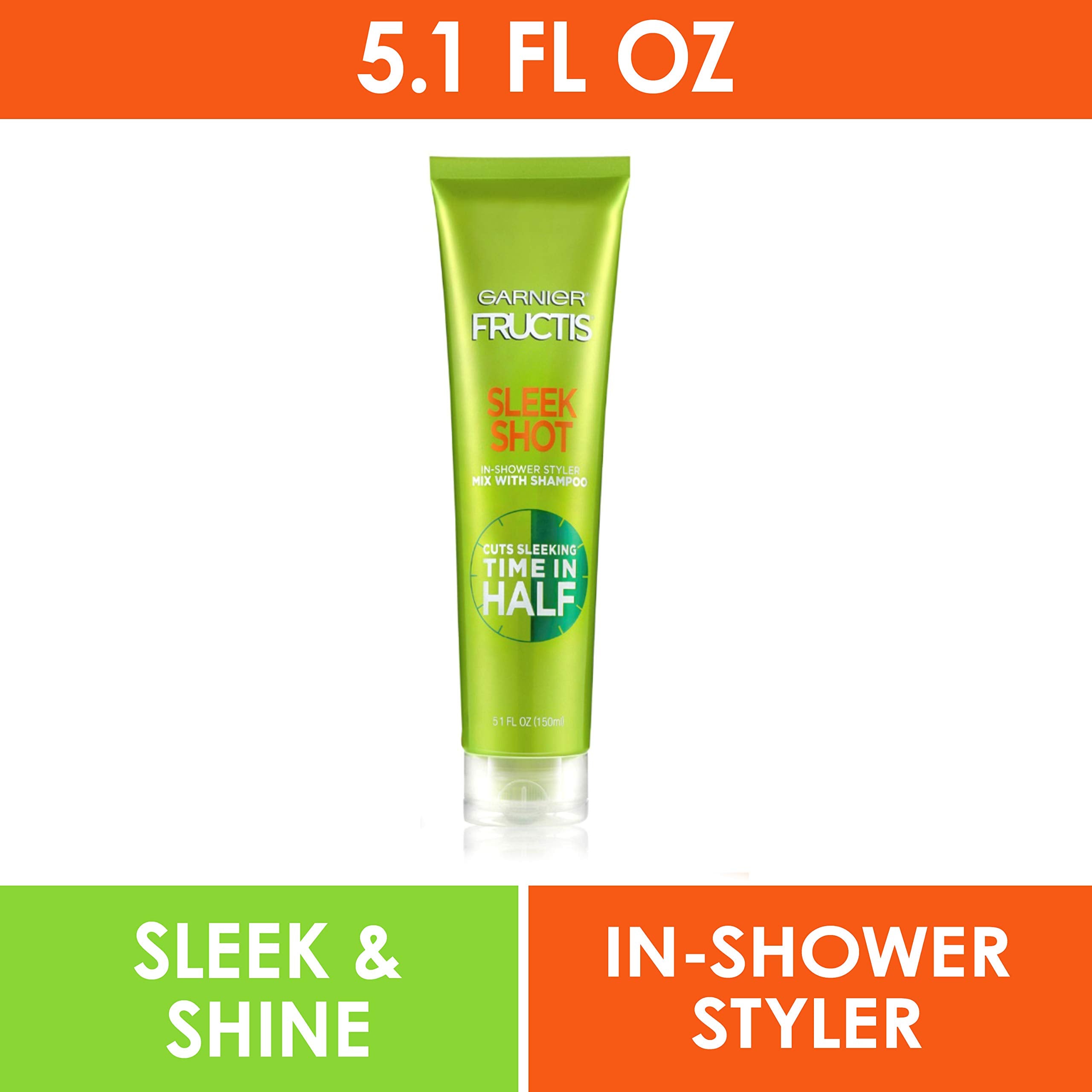 Garnier Hair Care Oil Fructis Sleek Shot In-Shower Styler, 5.1 Fluid Ounce