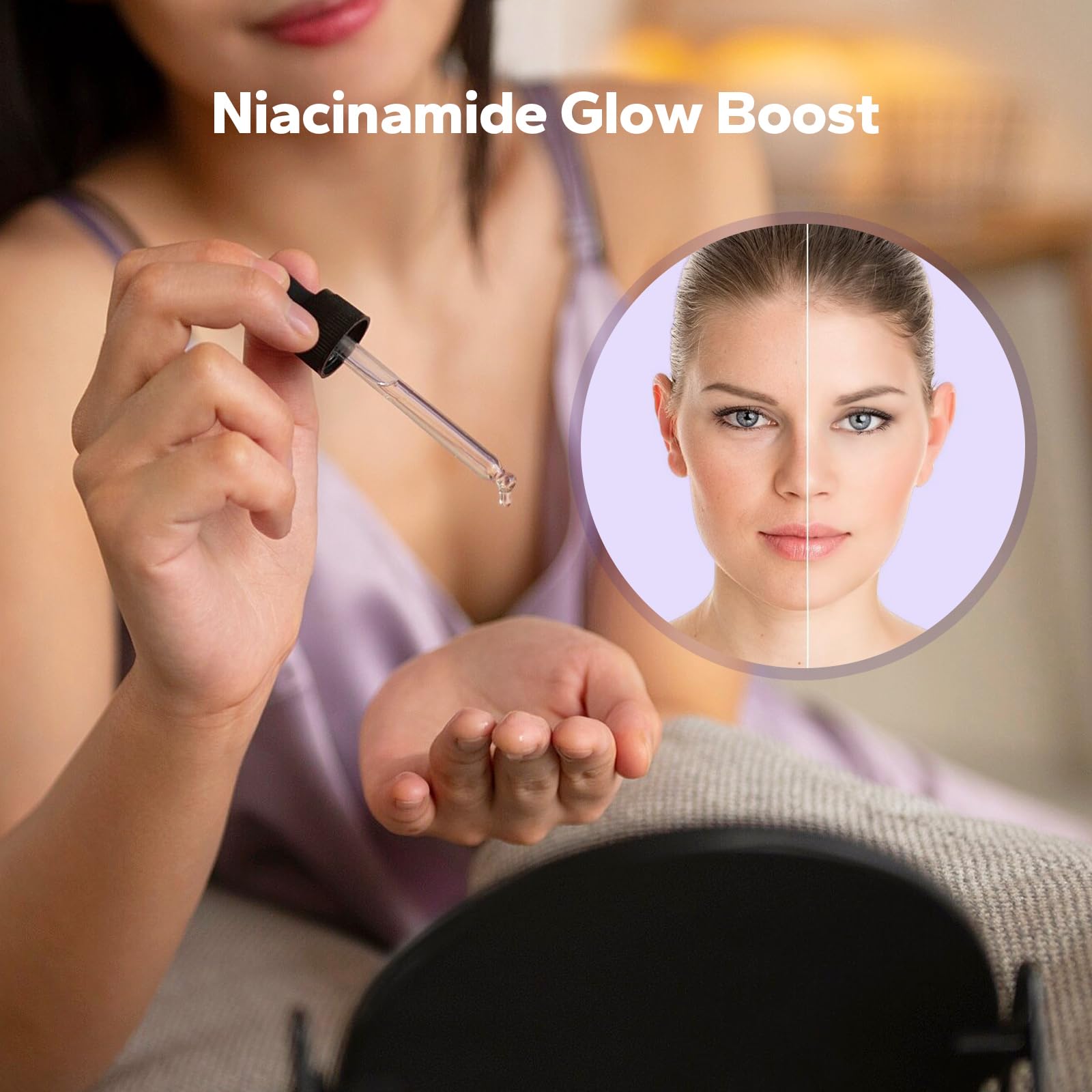 SilkySecret 10% Peptide Serum (2 Fl Oz), Collagen Peptide Serum, Hyaluronic Acid & Niacinamide, Anti-Aging Argireline, Hydrating, Firming & Wrinkle-Reducing Face Serum