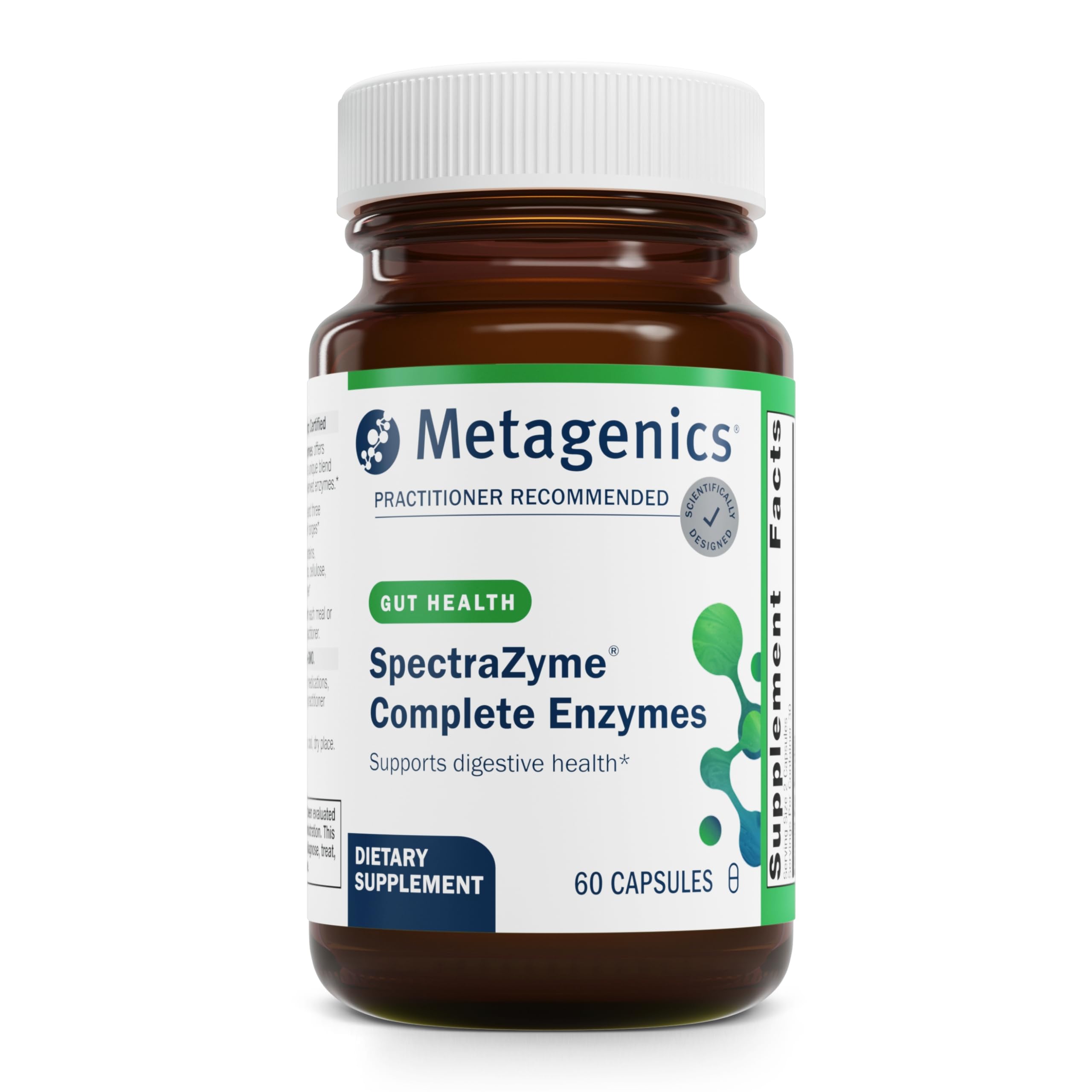 Metagenics SpectraZyme Complete Enzyme Complex - Digestive Enzymes Supplement - Digestive Health for Men & Women* - Non-GMO - 60 Capsules