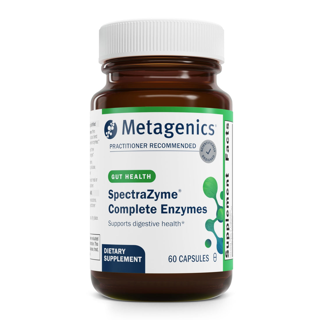 Metagenics SpectraZyme Complete Enzyme Complex - Digestive Enzymes Supplement - Digestive Health for Men & Women* - Non-GMO - 60 Capsules