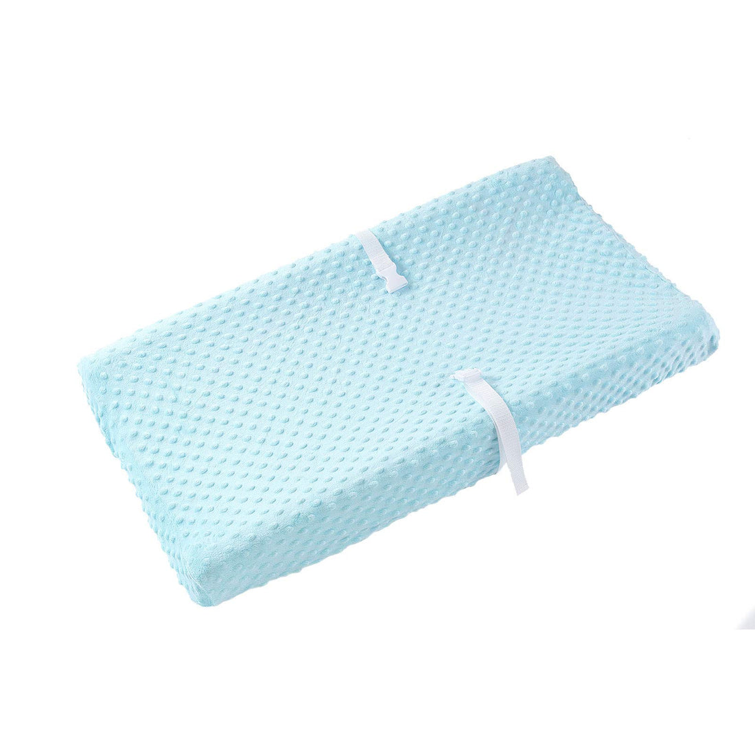 Baby Changing Pad Cover, Super Soft Plush Dot Diaper Changing Table Covers for Baby Girls and Boys, Ultra Comfortable, Safe for Babies, Fit 32/34'' x 16 Pad (SkyBlue)