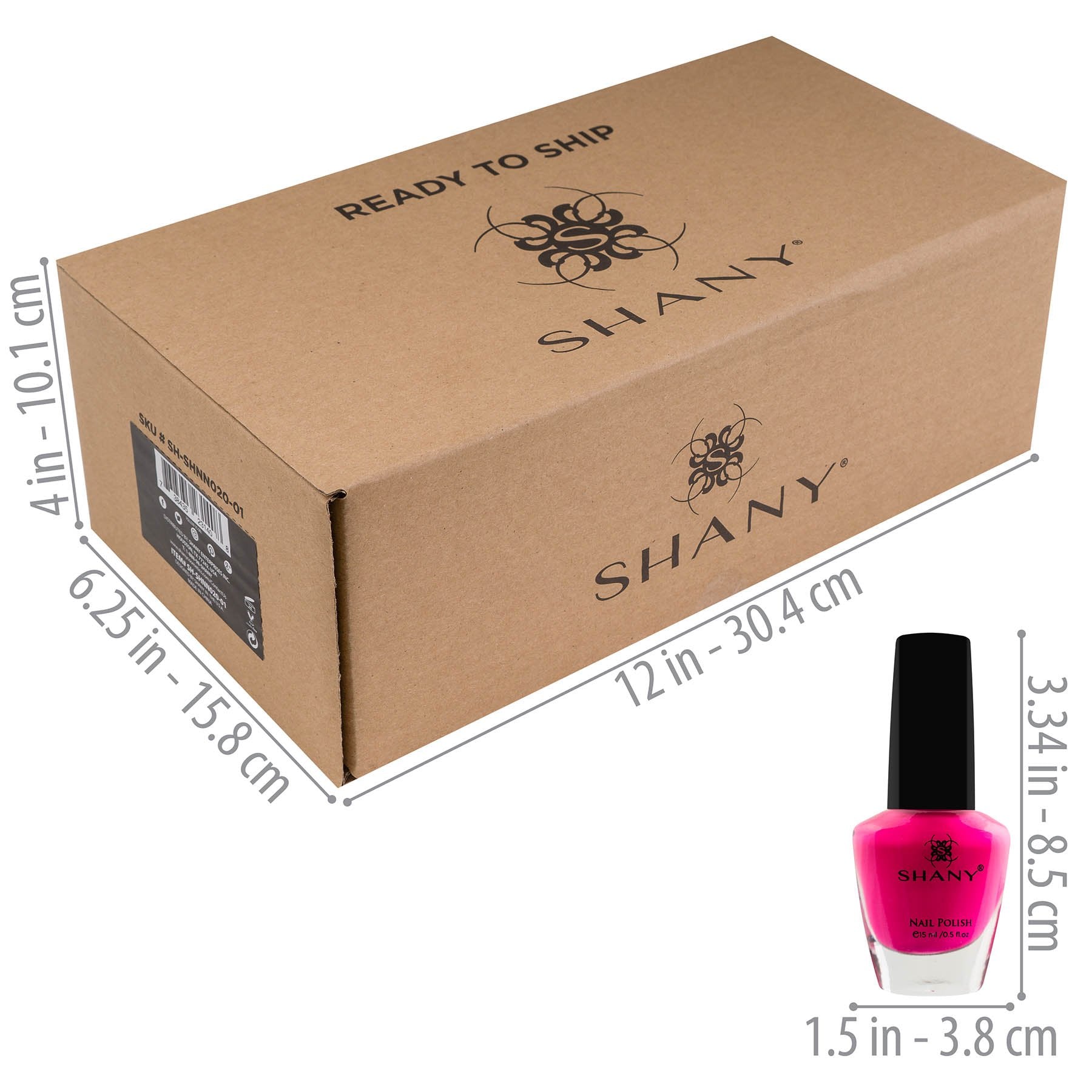 SHANY Cosmetics The Cosmopolitan Nail Polish Set (24 Colors Premium Quality and Quick Dry) 40 Fluid Ounce
