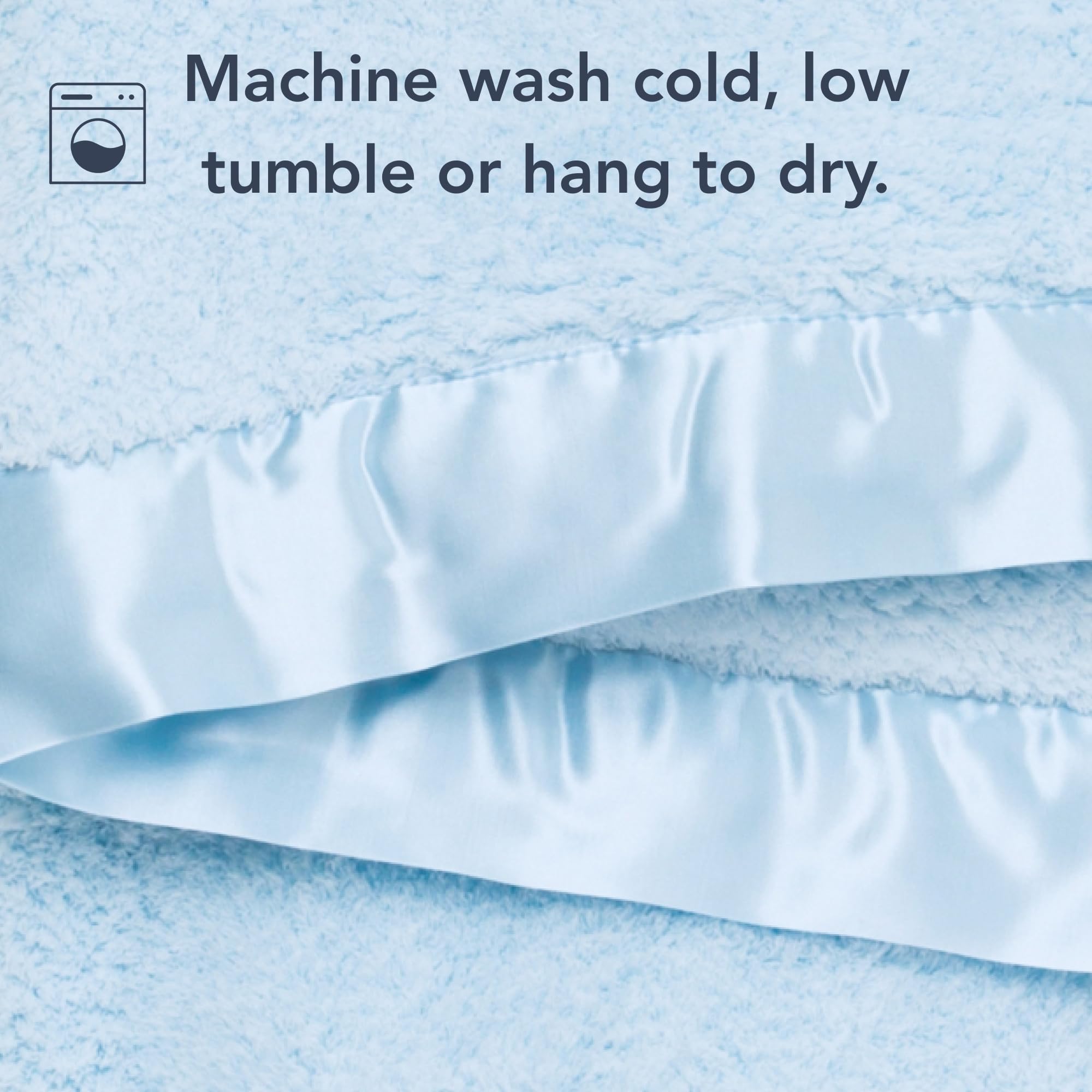 Little Giraffe Baby Blanket - Chenille Soft Blanket with Satin Trim - Baby Stroller Blanket - Newborn Baby Essentials & Gifts - 29 x 35 - Blue