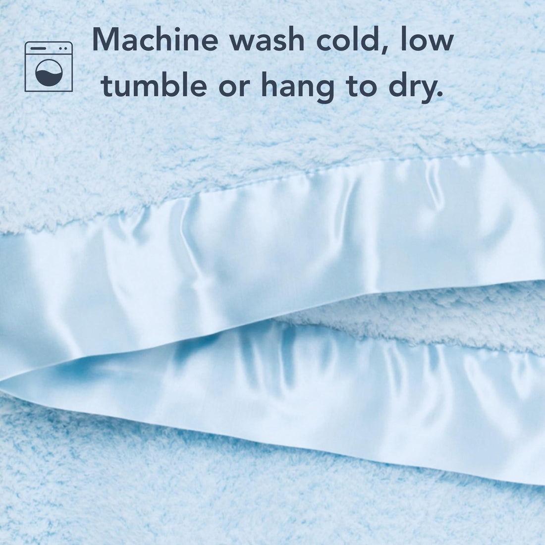 Little Giraffe Baby Blanket - Chenille Soft Blanket with Satin Trim - Baby Stroller Blanket - Newborn Baby Essentials & Gifts - 29 x 35 - Blue