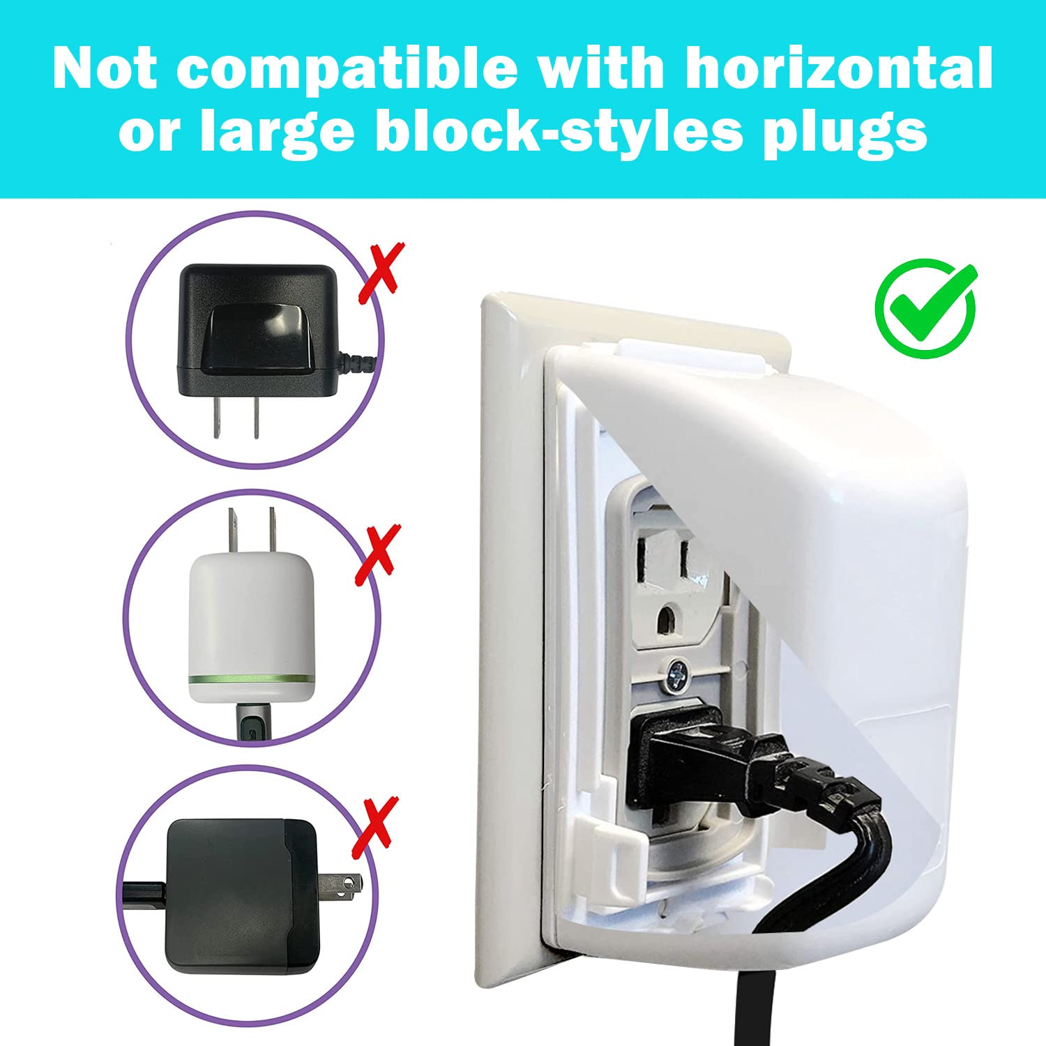 Little Chicks Baby Plug and Outlet Covers for Wall Sockets - 2 Pack - Model CK030