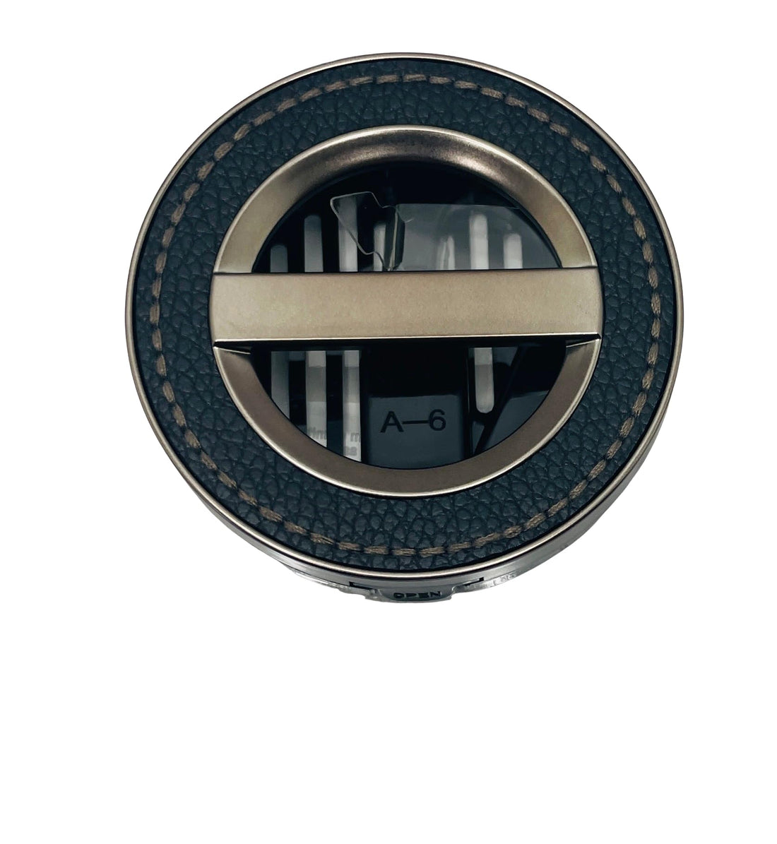 Bath and Body Works Brown Leather Stitched Car Visor Fragrance Holder Easy To Open