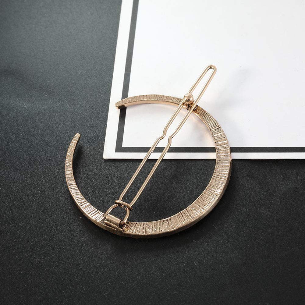 Numblartd Vintage Rhinestone Moon Snowflake Star Hair Clip Bobby Pins - Women Lady Alloy Barrettes Hairpin Side Clip Hair Accessories