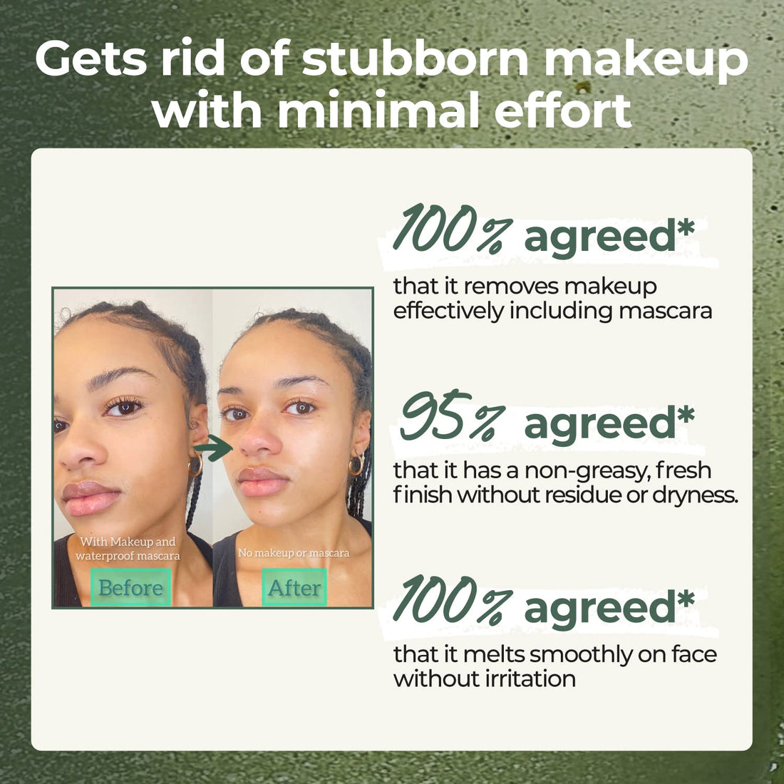 numbuzin No.3 Pore & Makeup Cleansing Balm with Green Tea and Charcoal | Quick & Easy Cleansing, Reduces Blackheads, No Fragrance, 2.99 oz