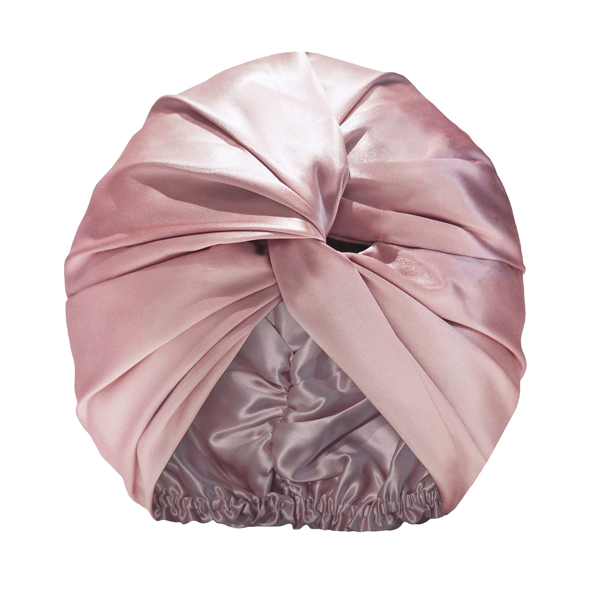 Slip Silk Pink Turban - Slipsilk Pure Mulberry 22 Momme Silk