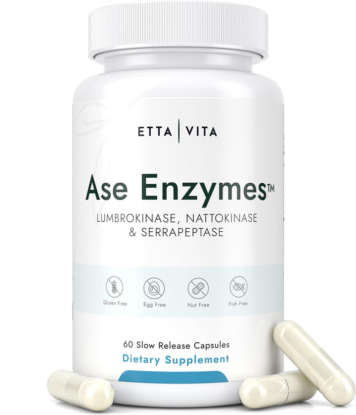 Potent Nattokinase 4000 FU Serrapeptase 240000 SPU Lumbrokinase 2000 FU Supplement - Proteolytic Enzymes Capsules for Energy Support, Digestion, Detox, Cognition & Gut Health for Men & Women