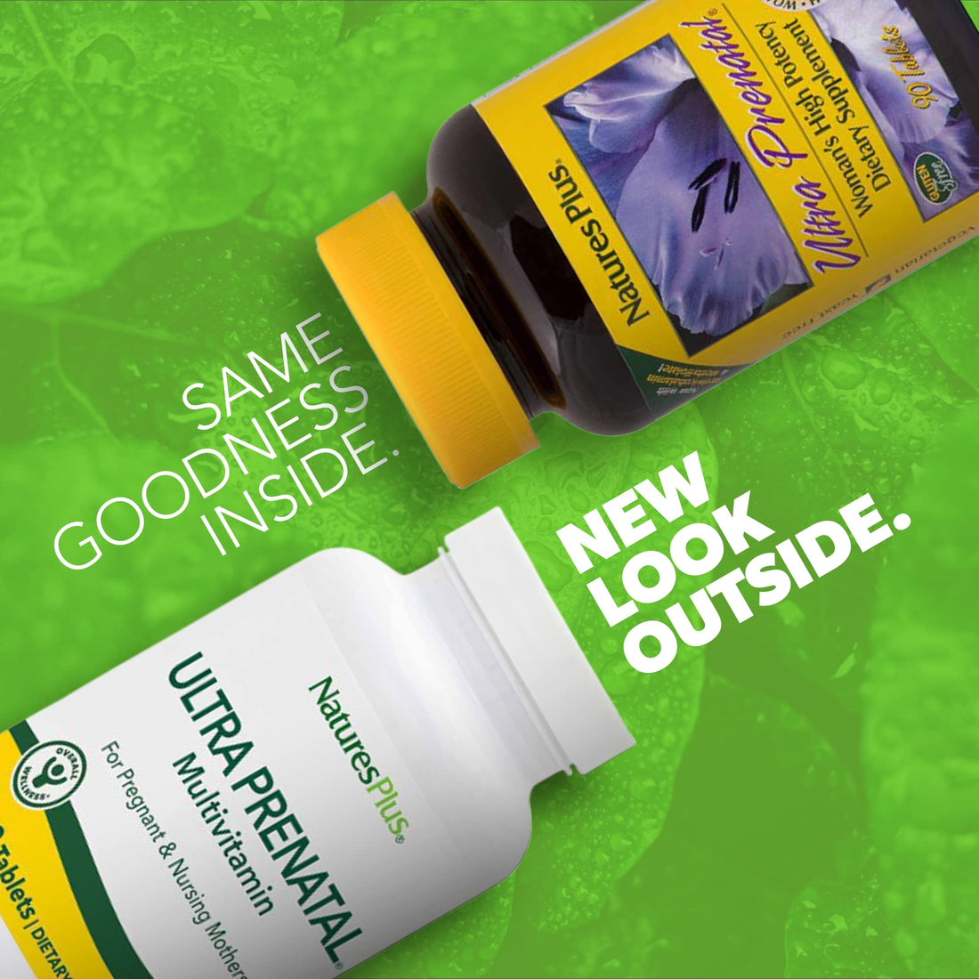 NaturesPlus Ultra Prenatal Multivitamin - 800 mcg Folate, 90 Vegetarian Tablets - Prenatal Supplement with Iron, Iodine, Calcium & B-Complex Vitamins - Gluten-Free - 45 Servings