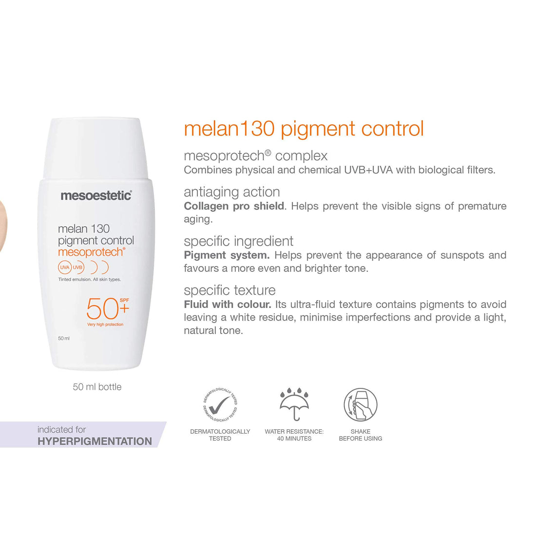 Mesoestetic Mesoprotech Melan 130 Pigment Control 130 - 50 ml / 1.69 oz