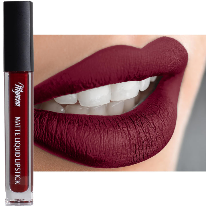 Emma : Liquid Matte Lipstick Long Lasting Waterproof Mineral Formula by Mynena - Emma