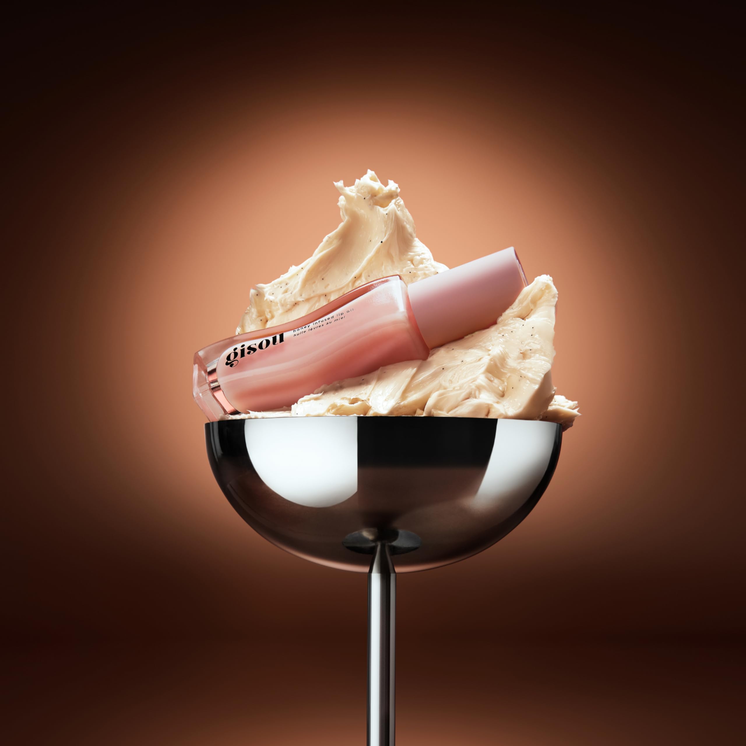 Gisou Honey Infused Hydrating Lip Oil, Nourishing Lip Moisturizer for Dry Lips, 0.27 fl oz (Vanilla Glaze)