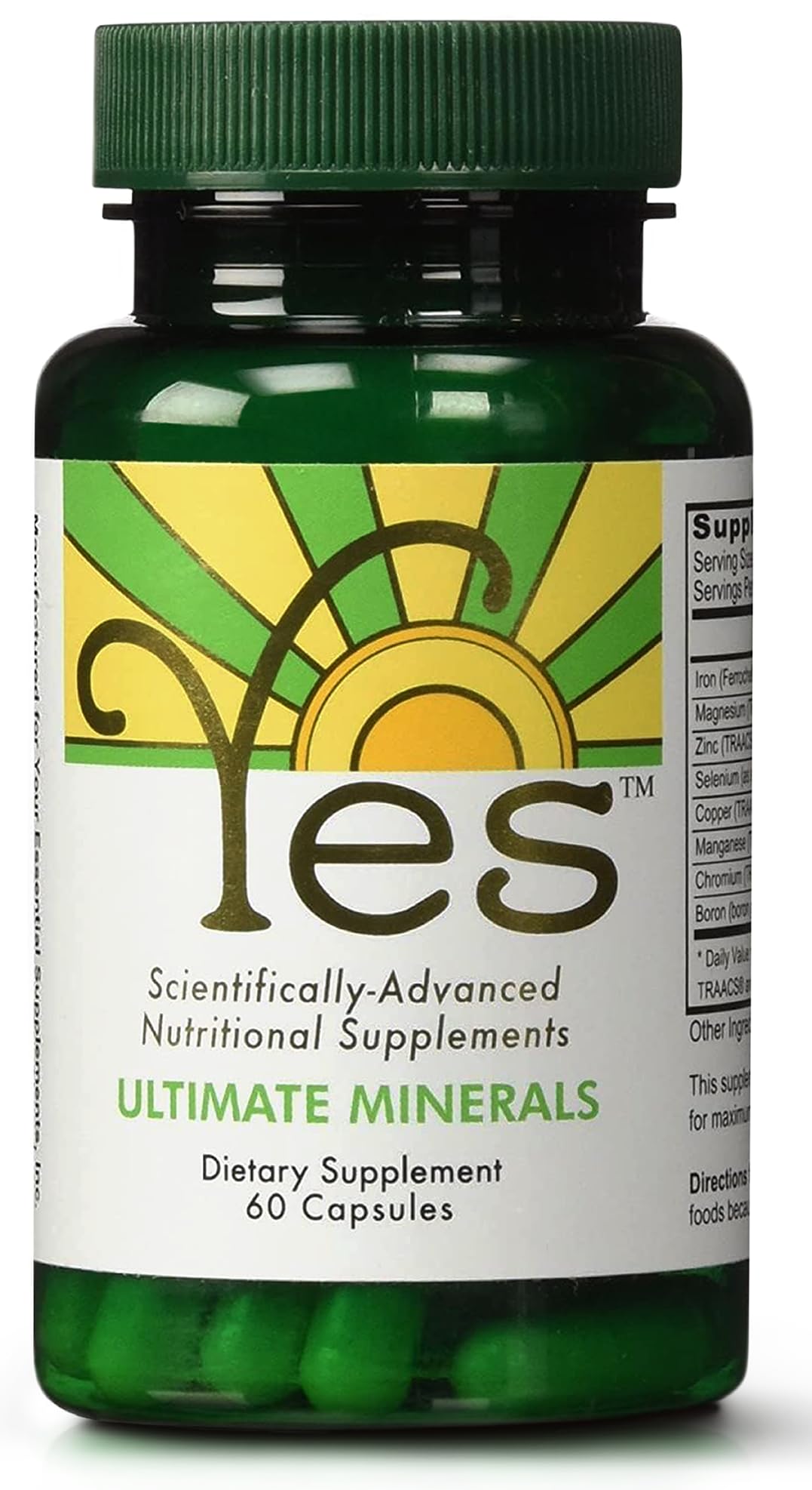 Trace Minerals Supplement - Ultimate Mineral Supplements for Men and Women | Chromium, Iron, Selenium, Magnesium, Zinc, Boron Supplement for Men | Womens and Mens Health Supplement | 60 Capsules | Yes