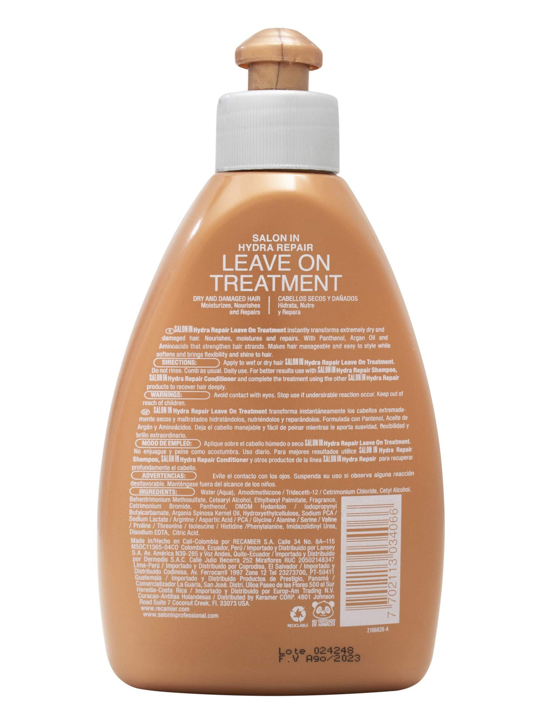 RECAMIER Leave-In Conditioner Detangler + 2 Hydra Repair SOS | Dry Damaged Hair Treatment | Comb Cream Styling Lotion | Tratamiento Cabello Seco Maltratado 10.1 OZ