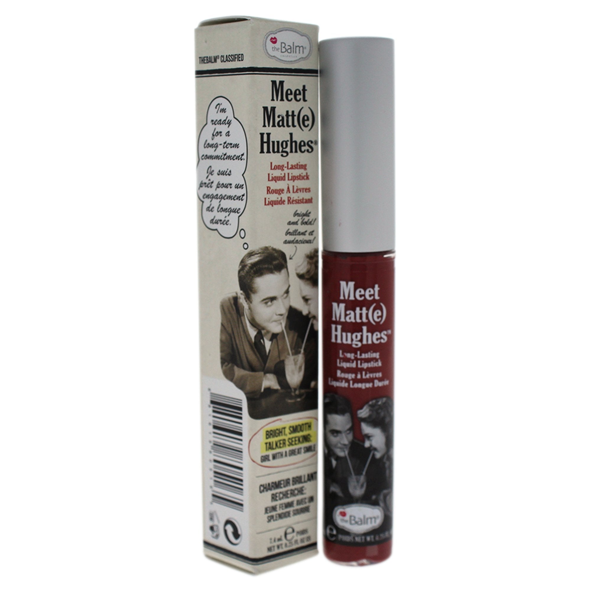 theBalm Meet Matte Hughes Long Lasting Liquid Lipstick, Charming, 7.4ml