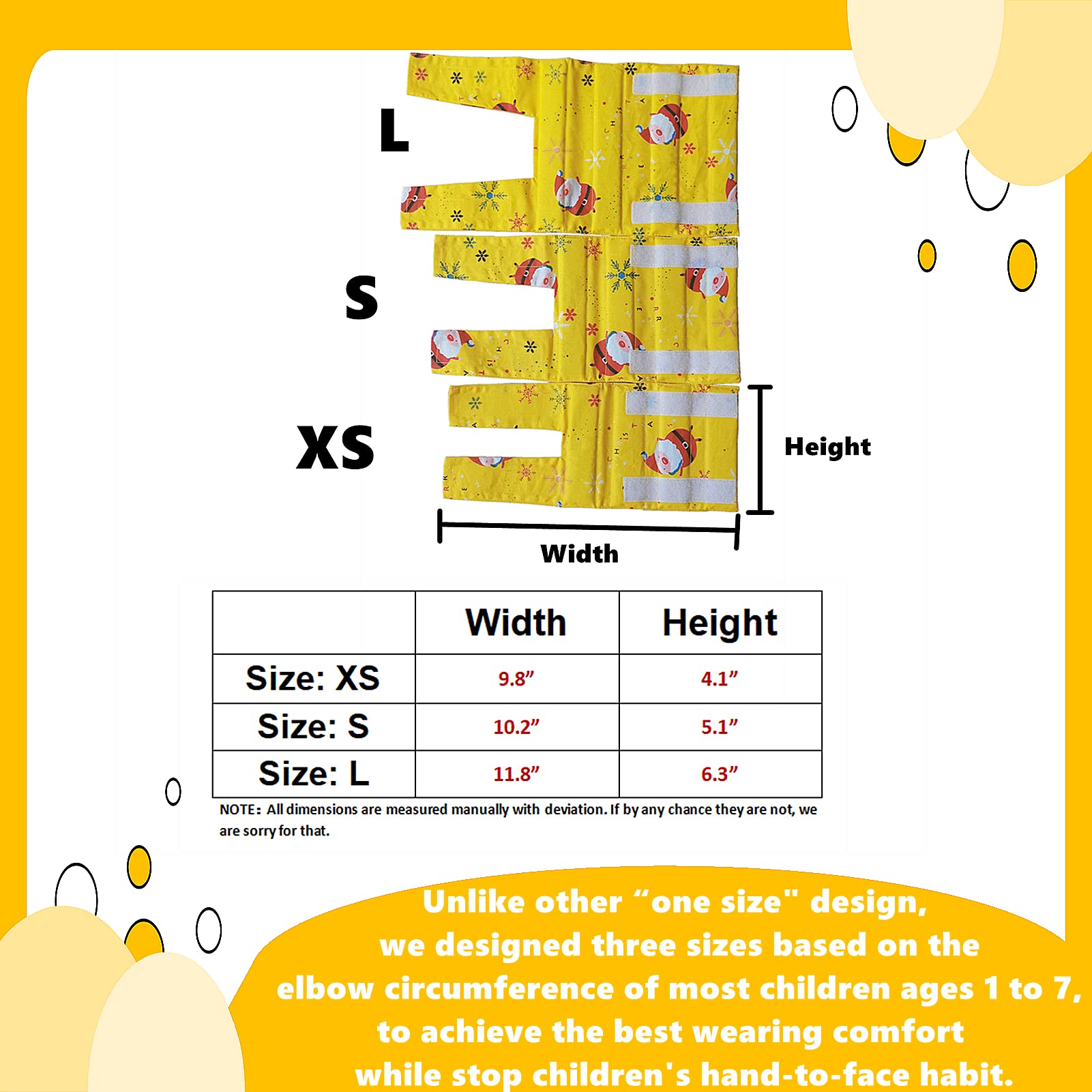 Heyshapeing Thumb Sucking Stop for Kids (Age 1-7) Prevent Hand-to-Face Habits Thumb Guard for Toddlers Glove, Small