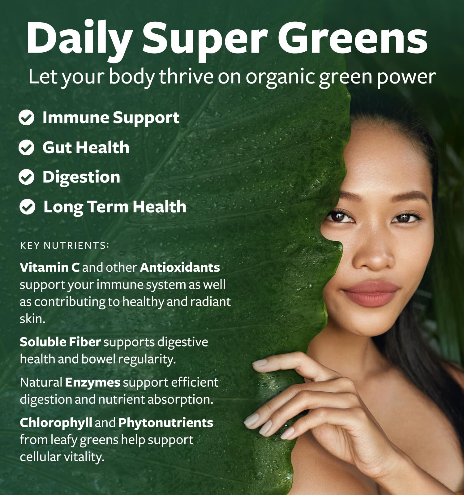 USDA Organic Greens Powder (60 Tablets) Convenient Pills - Complete Superfood Supplement with 28 Fruits & Vegetables - Super Antioxidants, Energy, Gut Health, and Immune Support (No Capsules)