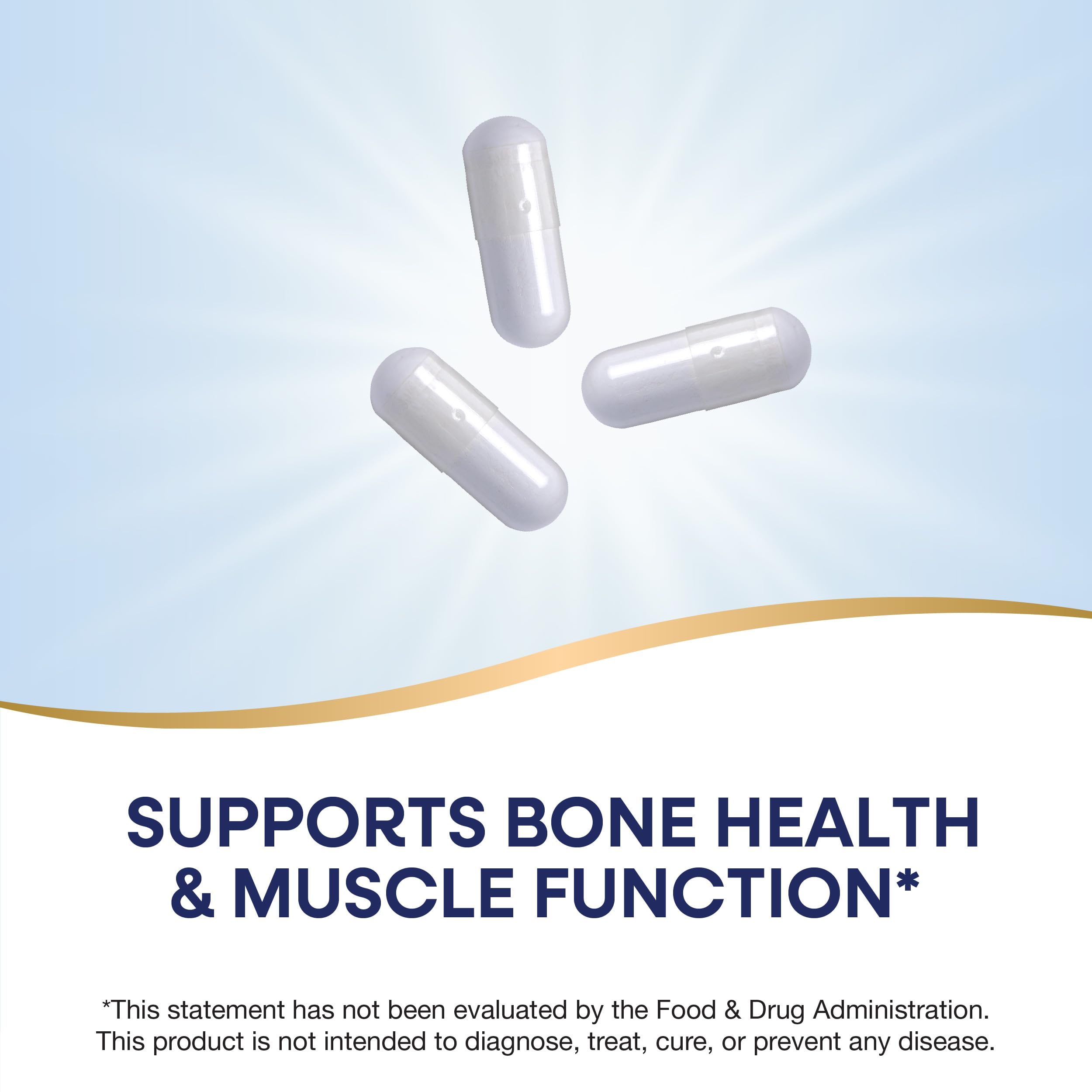 Nature's Way Calcium & Magnesium Mineral Complex, Supports Bone Health & Muscle Function,* 750 mg per 3-Capsule Serving, 250 Capsules (Packaging May Vary)