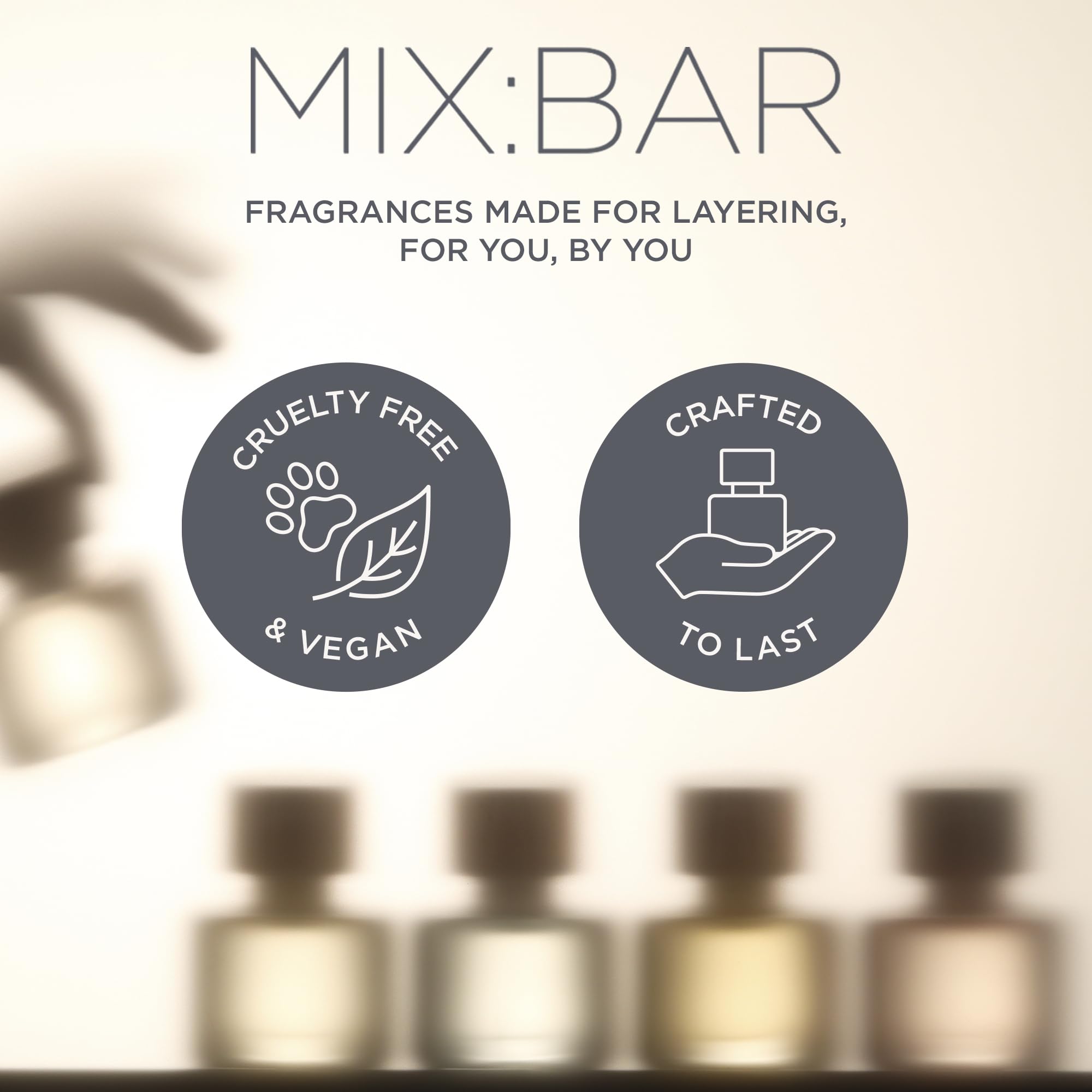 MIX:BAR Coconut Palm Hair + Body Mist + Bedroom Linen Spray 5oz.
