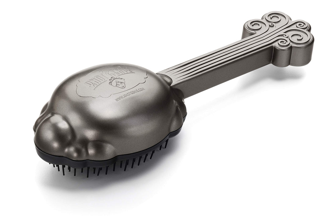 Knot Genie Supreme Detangling Brush, Soothing Silver