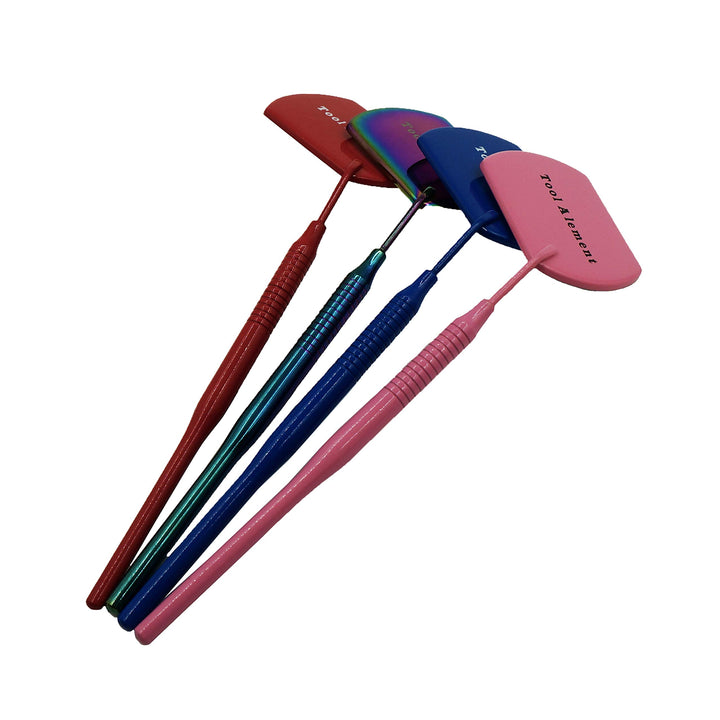 BNP 1 Pc Stainless Steel Square Beauty Color Detachable Large Lash Mirror for Salon Home Eyelash Extensions Accessories For Eyelash Extensions Supplies (Blue)