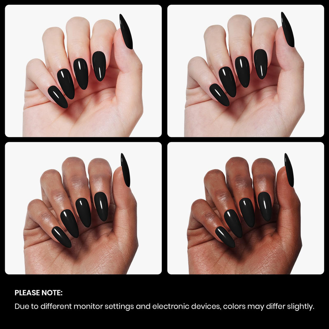 Beetles Black Gel Polish, 1 Pcs 15ml Audrey Black Nail Polish Color Gel Nail Polish Halloween Nails Soak Off Art Manicure Salon DIY Uv Lamp Nail Design Decoration at Home