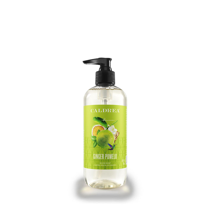 Caldrea Hand Wash Soap, Aloe Vera Gel, Olive Oil and Essential Oils to Cleanse and Condition, Ginger Pomelo Scent, 10.8 oz