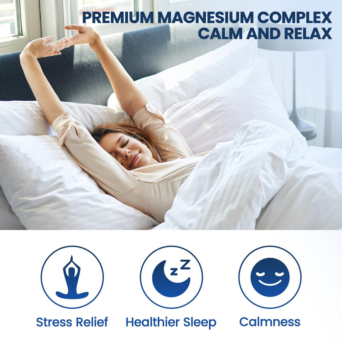 Magnesium Glycinate Liquid Drops 500mg - Triple Magnesium Complex Supplement with Citrate, Malate, Ashwagandha, L-Theanine, Vitamin B6 for Sleep, Stress Relief, Muscle, Strawberry Flavor 4 Fl Oz