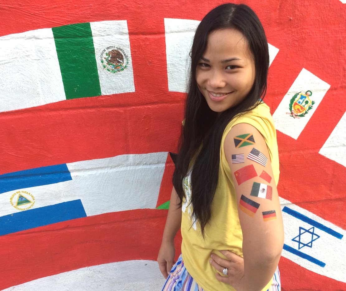Italian Flag Temporary Tattoos, Italy Party Favors