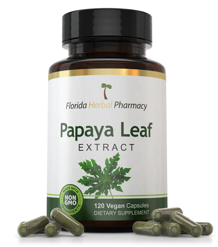 Florida Herbal Pharmacy, Papaya Leaf Extract Capsules 10:1 (120 Capsules)