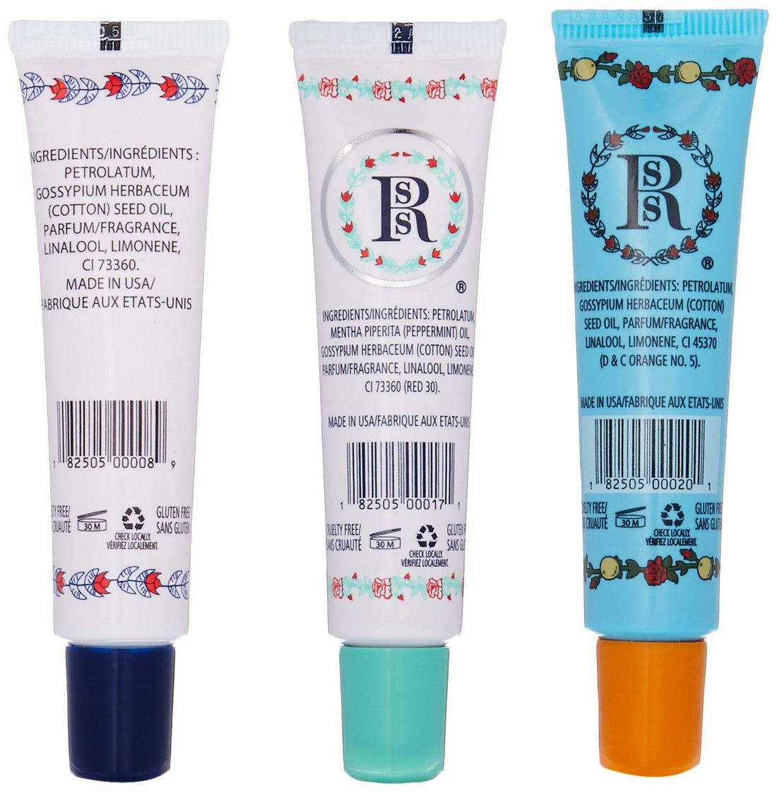 Smith's Rose bud Lip Balm Bulk- 3x0.5oz Premium All Purpose Lip Gloss Tubes & 3x0.8oz Lip Treatment Salve- Rosebud Trio Lip Balm Tubes for Plump Lips & Cracked Skin Care - Christmas Gift Set, EBook