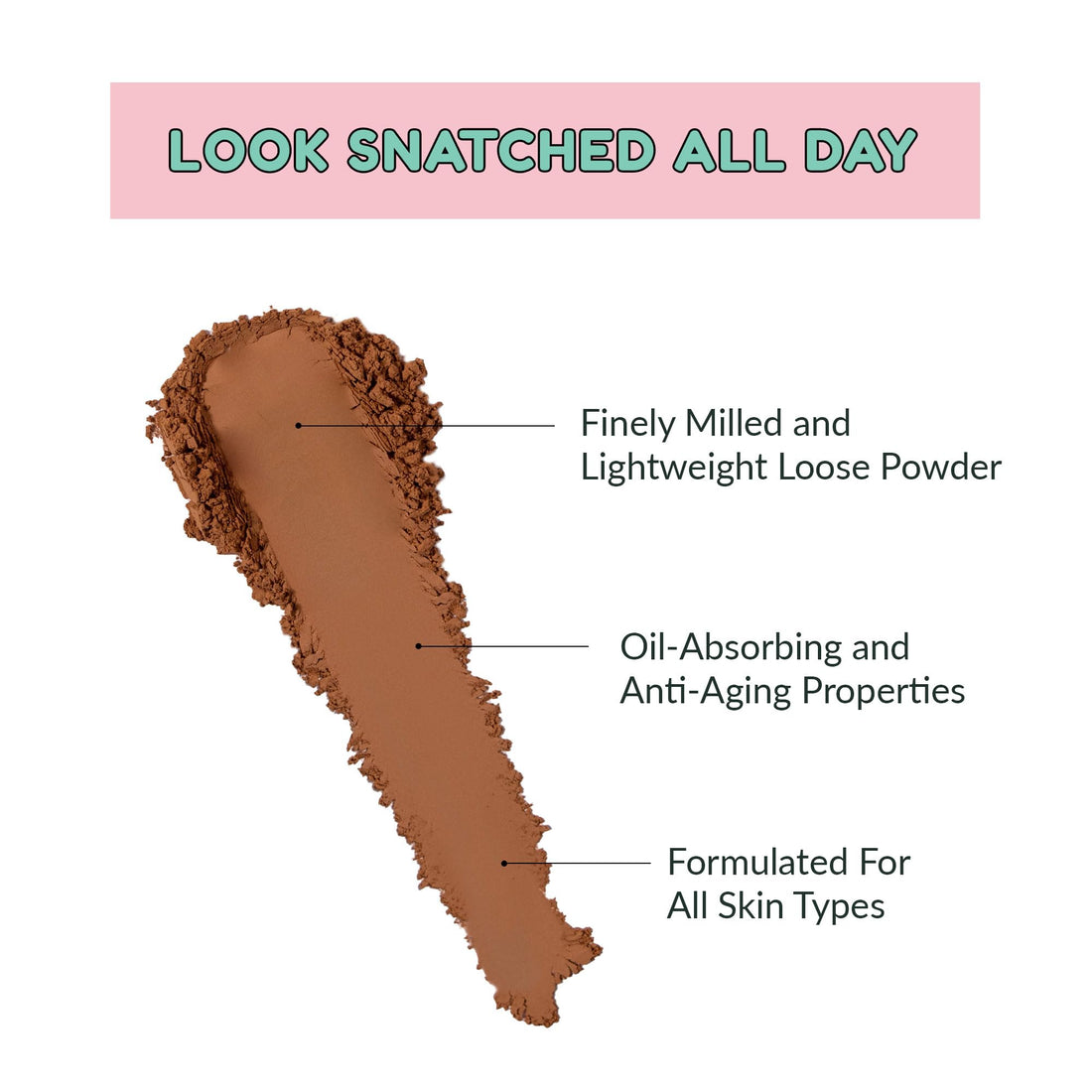 Kimchi Chic Beauty Puff Puff Pass Set and Bake Setting Powder for Makeup, Extra Fluffy Loose Face Powder Poof, Soft Natural Face Makeup for Uneven Skin Tone, 07 Cocoa