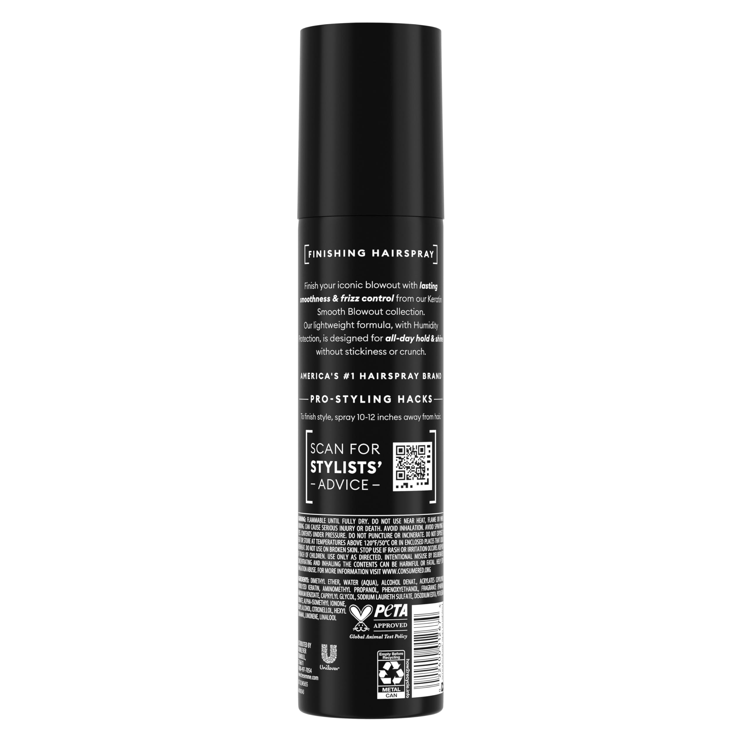 TRESemmé Anti-Frizz Finishing Spray Keratin Smooth for a Flexible Hold Weightless 7 Fl Oz