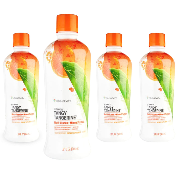 Youngevity Majestic Earth - Ultimate Tangy Tangerine, 32 FL Oz – Gluten-Free Liquid Multivitamins for Men, Women & Daily Immune Support for Kids – Boost Complete Nutritional Drink for Health, Energy