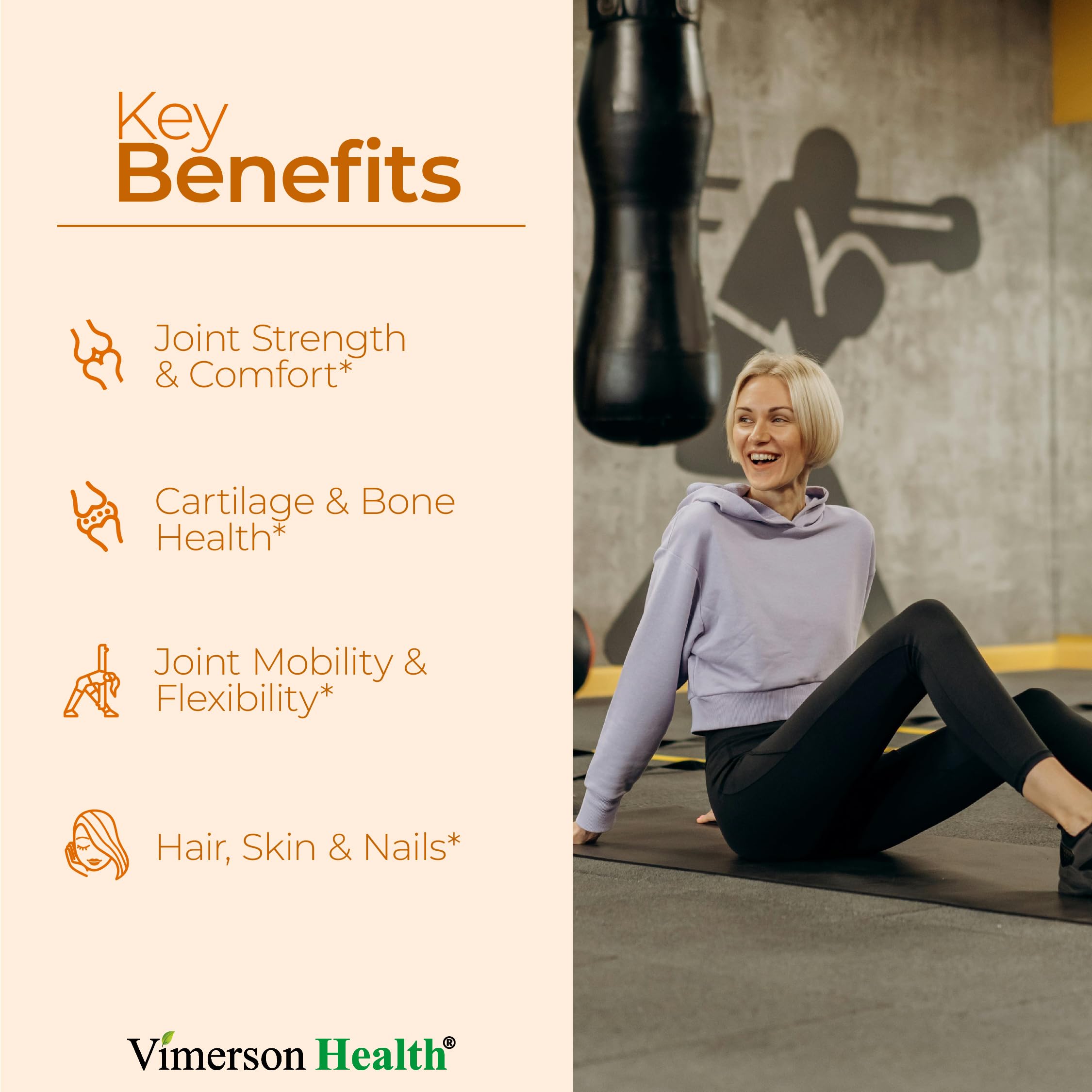 Glucosamine Chondroitin MSM with Vitamin D3, Boswellia, & Bromelain - Bone and Joint Support Supplement for Active Women & Men to Support Hair, Skin, Nails, Strong Bones, & Immune Health. 120 Tablets