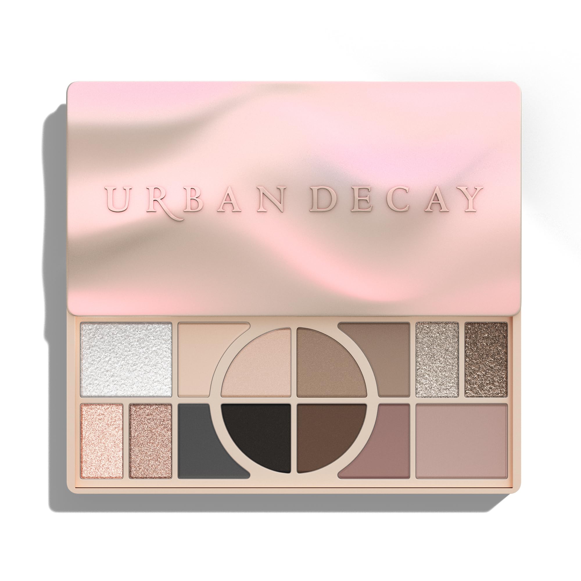 Urban Decay Naked Shaped Eyeshadow Palette - Multi-Use Cool Neutral Eye & Face Palette, 14 Crease & Transfer-Resistant Shades, Up to 16HR Wear, Sculpting Creams, Defining Powders, Shimmer Highlighters