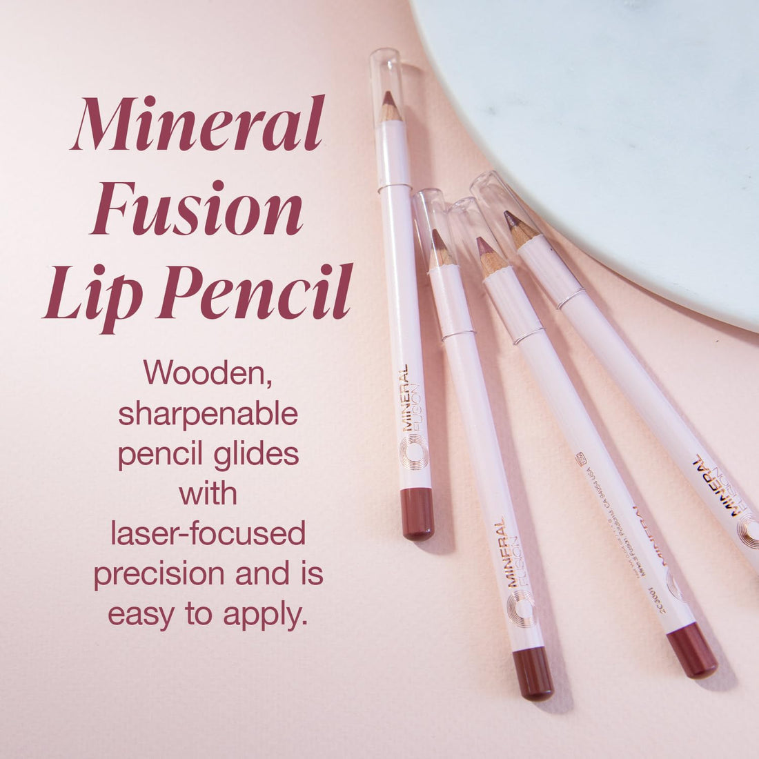 Mineral Fusion Lip Pencil, Elegant, 0.04 Ounce (Packaging May Vary)
