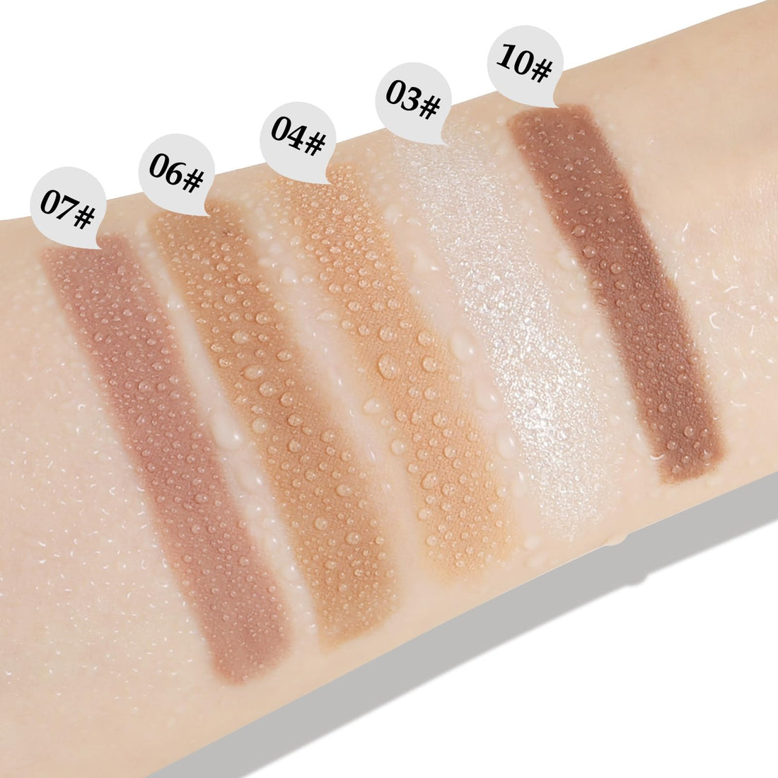 Boobeen Waterproof Eyeshadow Pencil, Cream Eye Shadow Pen, Matte & Shimmer Crayon Long Lasting Eyeshadow Makeup, Quick-drying for Eye Brightener Makeup
