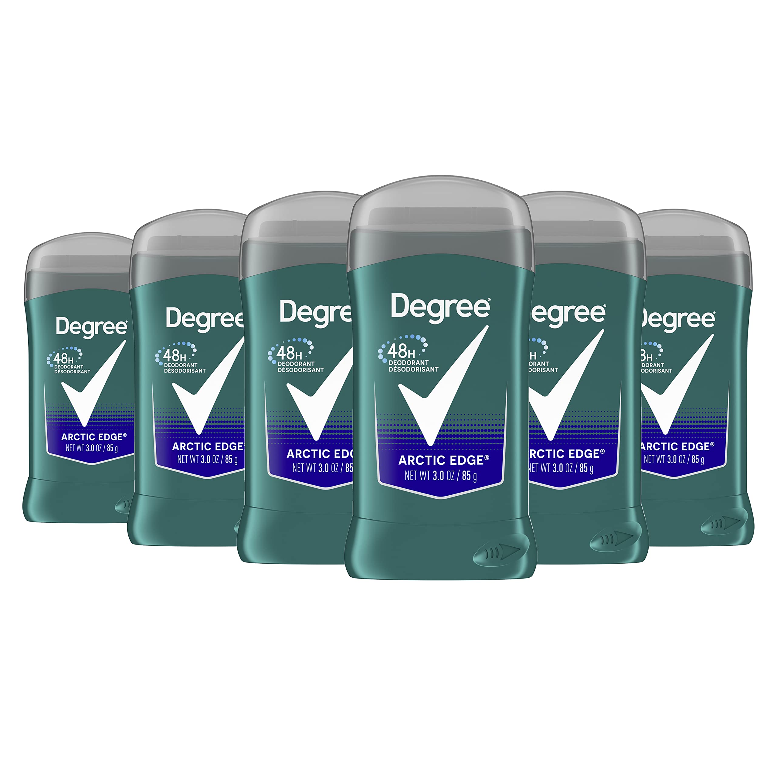 Degree Deodorant Mens Time Released Arctic Edge 3 Ounce (6 Pack)