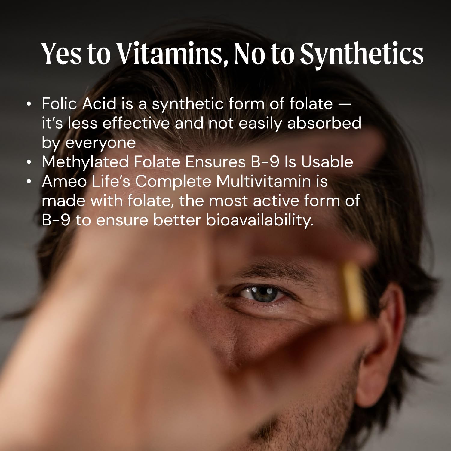 Ameo Life Chelated Daily Multivitamins for Adult Men and Women - Multi Vitamin Supplement with Zinc, Biotin, Iodine, Chromium, Manganese and Vitamins A, B6, B12, C, D and E - 60 Capsules